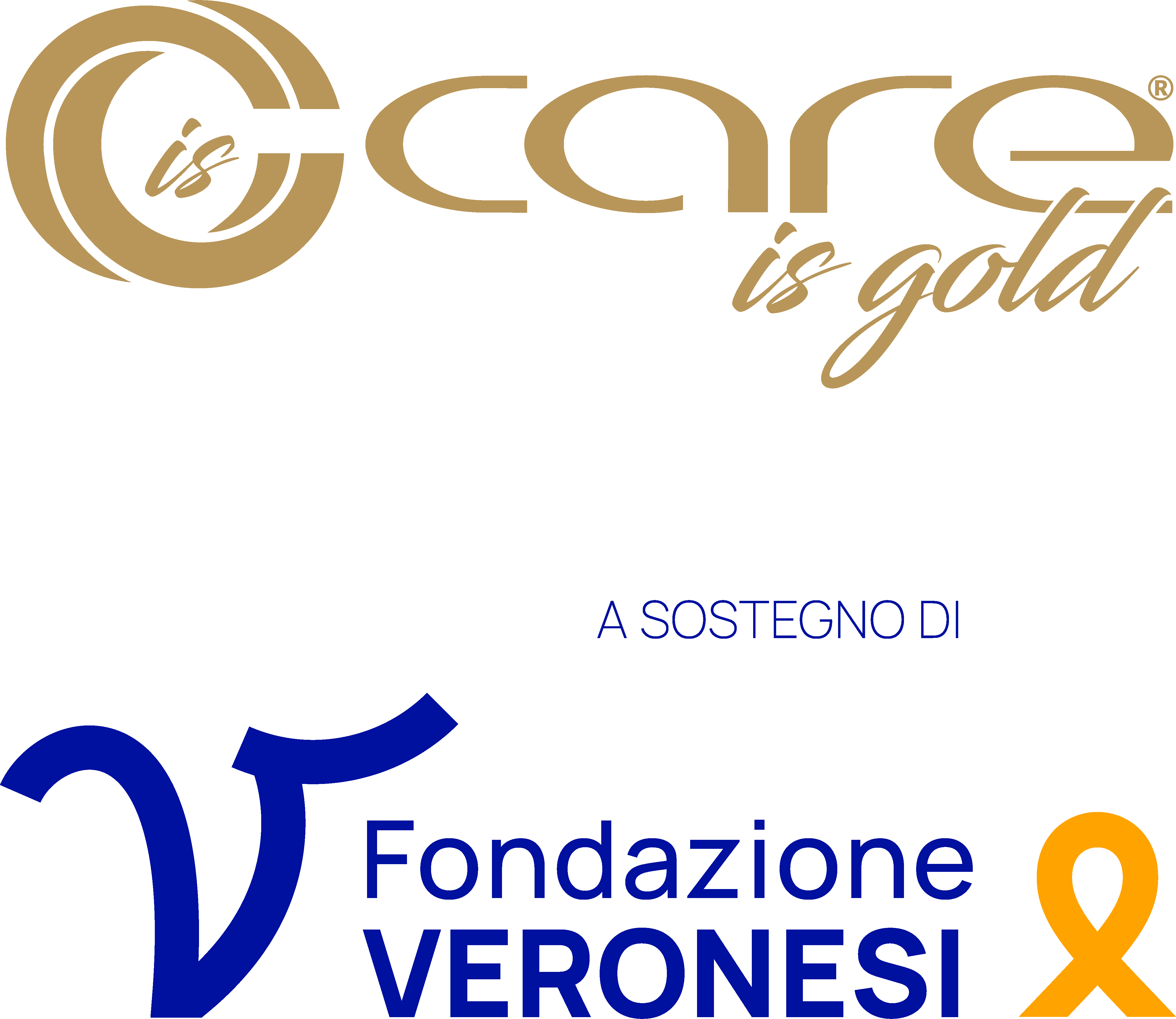 logo careisgold sostiene fondazione veronesi